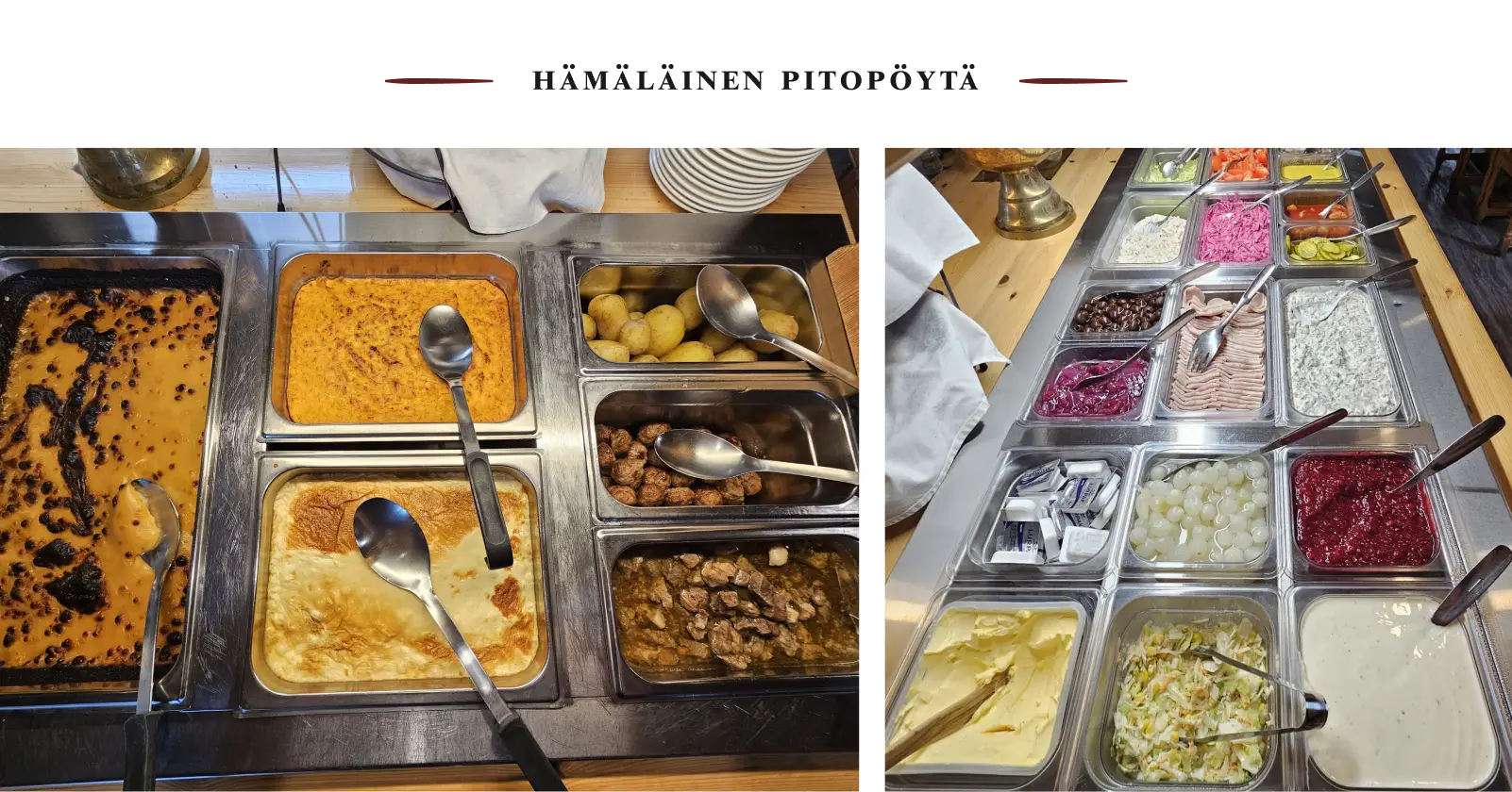 Hämäläinen pitopöytä - Ravintola Virroilla